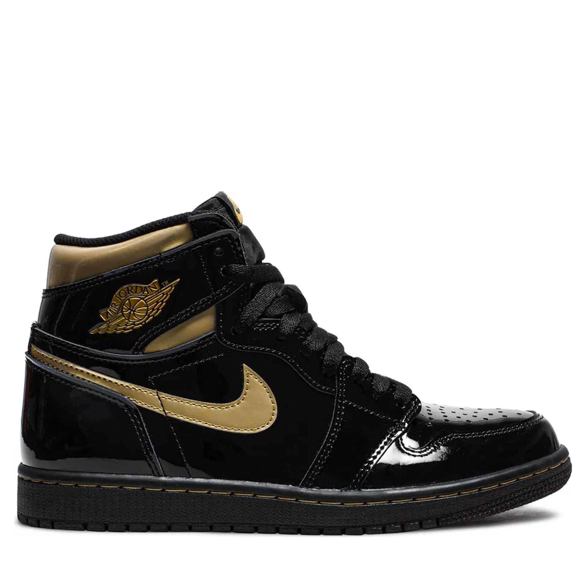 Nike jordan black and on sale gold