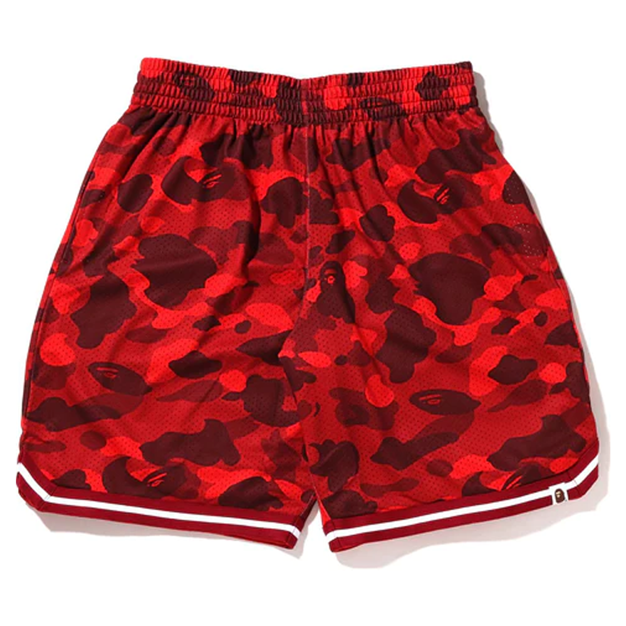 Bape Color Camo Wide Fit Basketball Shorts Red-PLUS