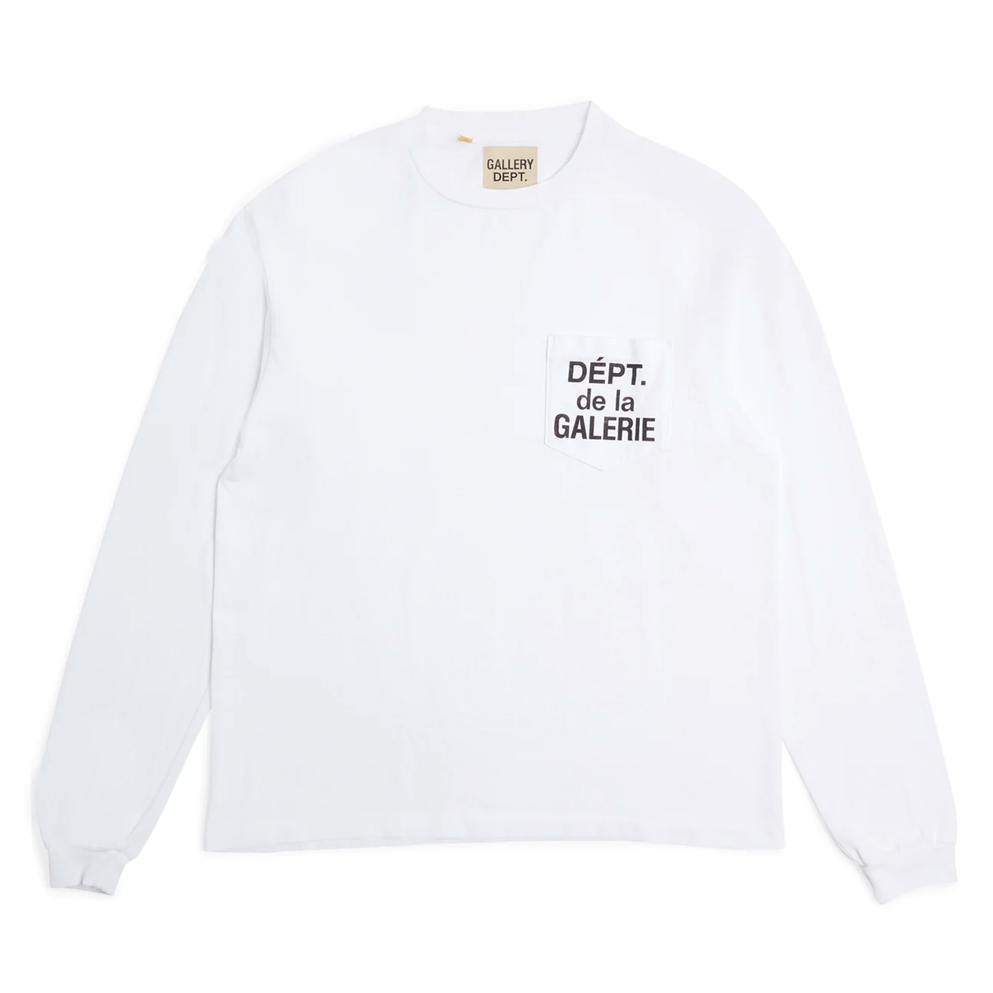 Gallery Dept. French L/S Pocket Tee White-PLUS