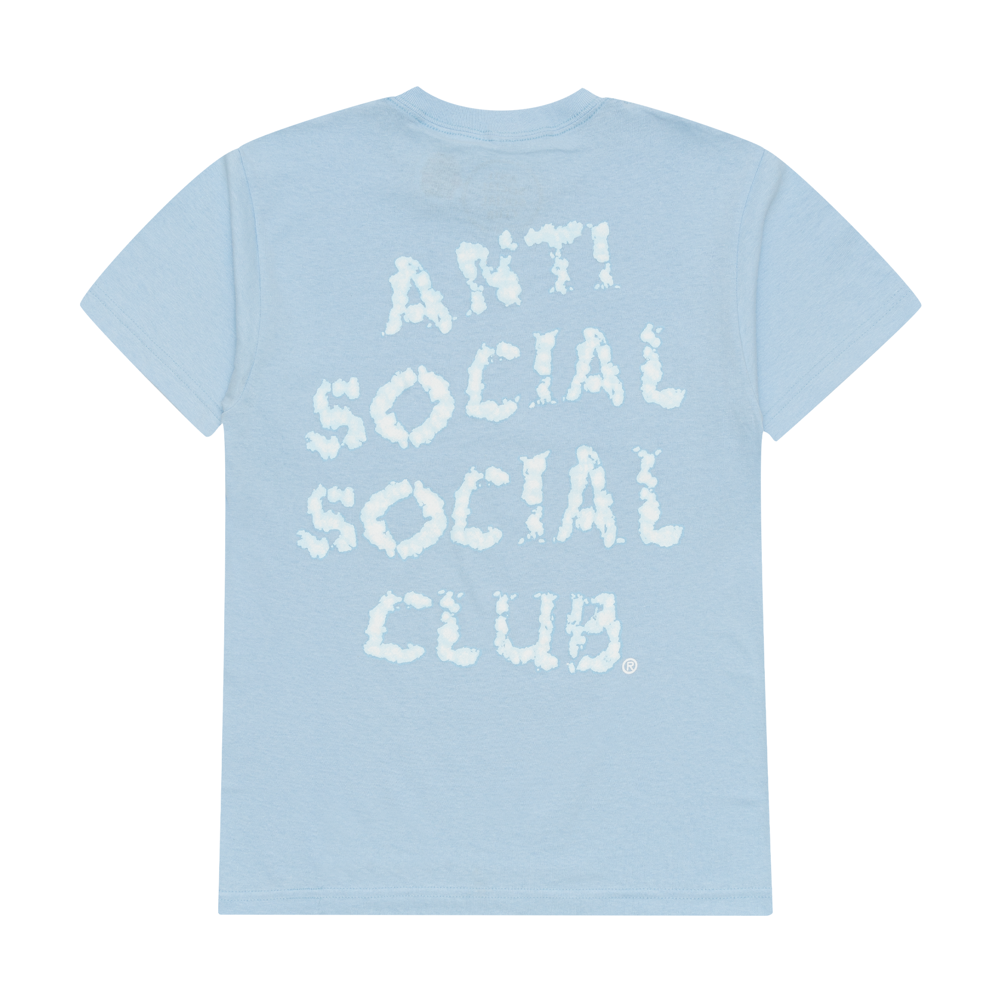 Anti Social Social Club Partly Cloudy Tee Blue PLUS