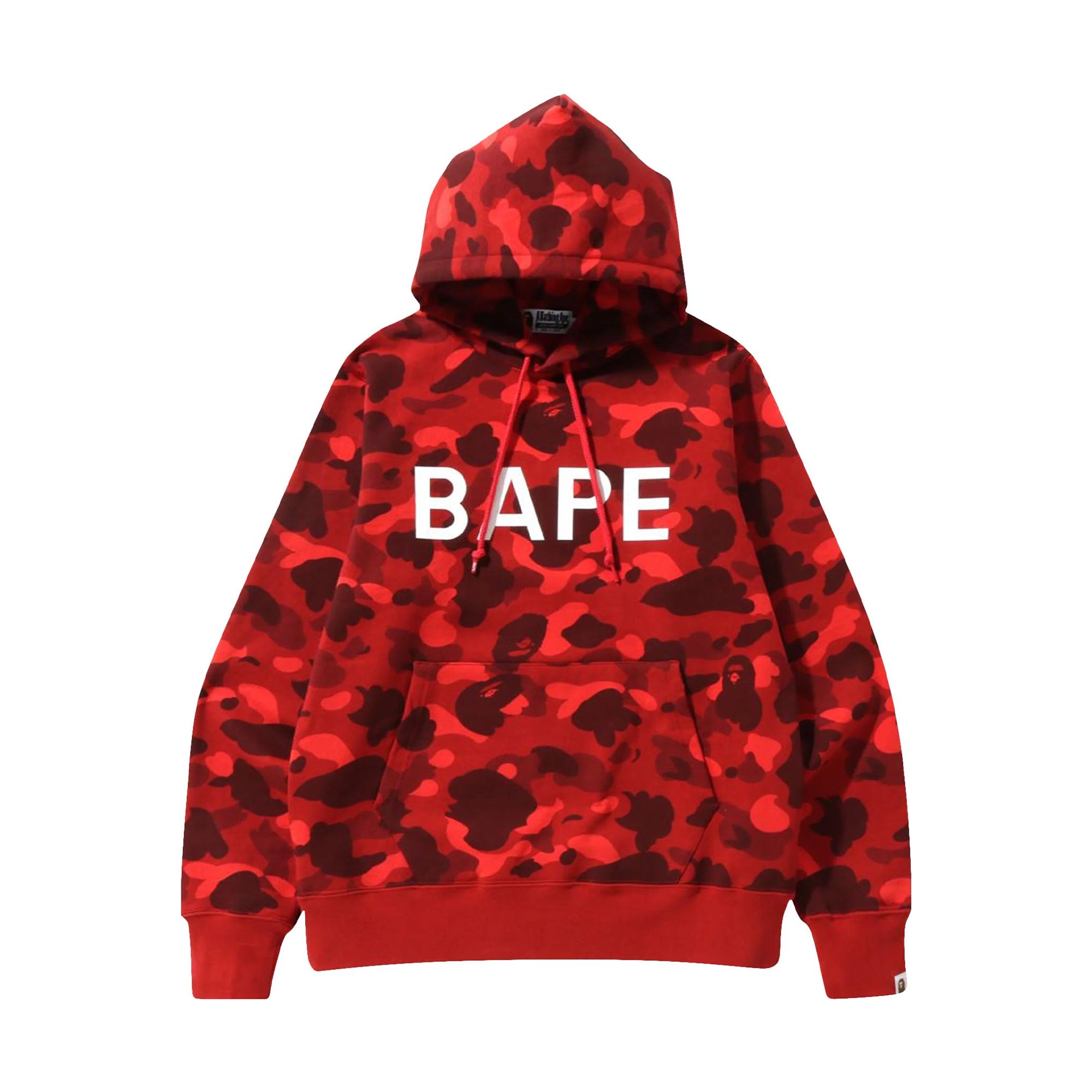 Bape Color Camo Pullover Hoodie Red | PLUS