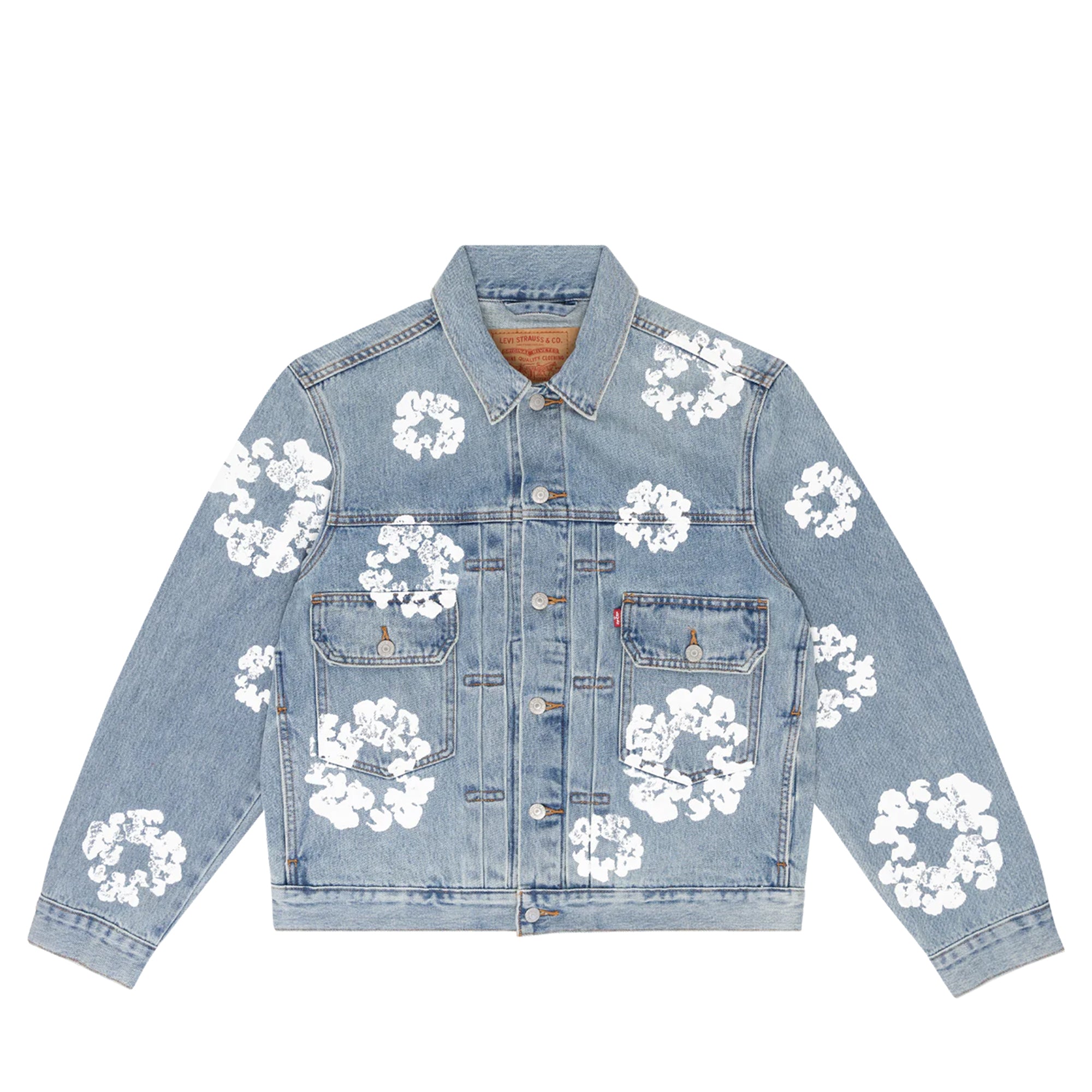 Denim Tears x Levi's Type II Trucker Jacket Light Blue | PLUS