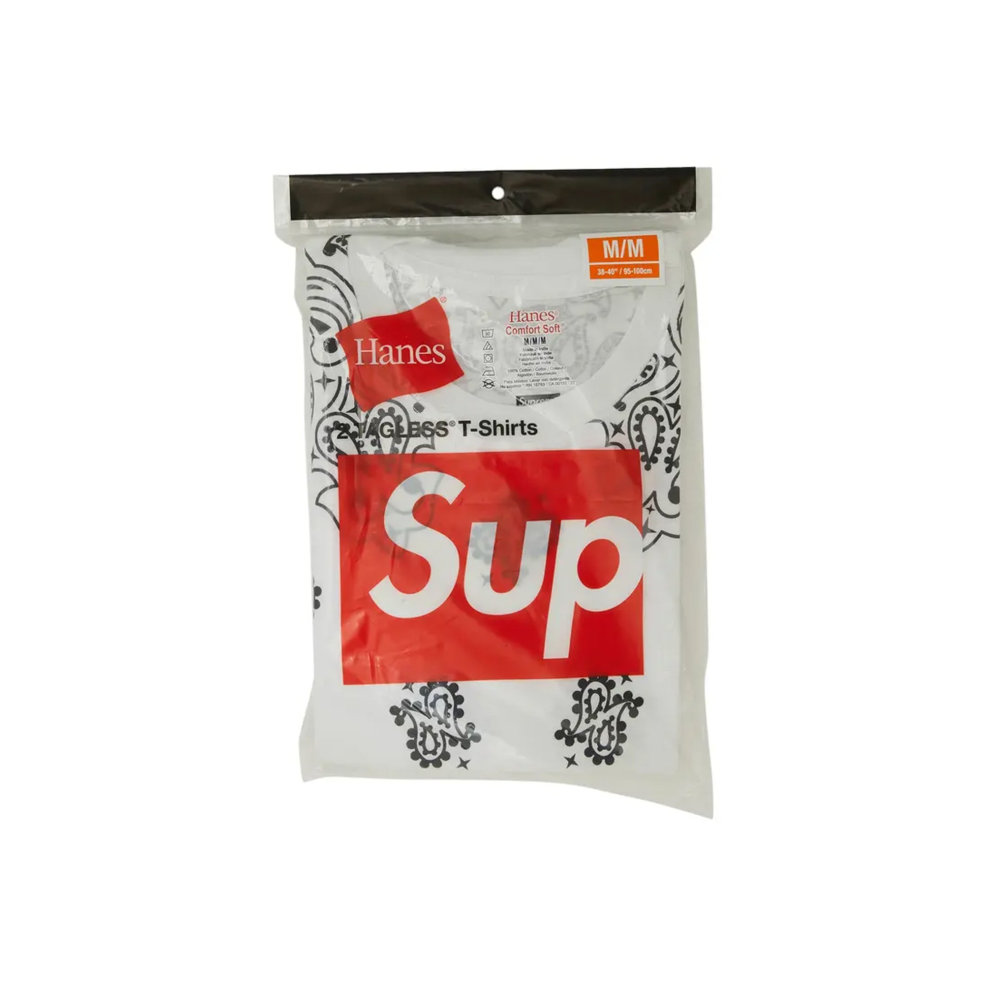 Supreme Hanes Bandana Tagless Tees (2 Pack)White
