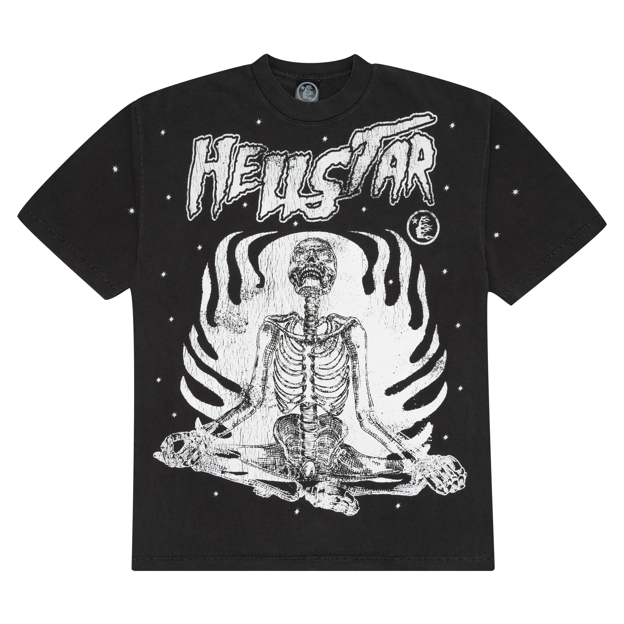 Hellstar Studios Inner Peace Tee Washed Black-PLUS