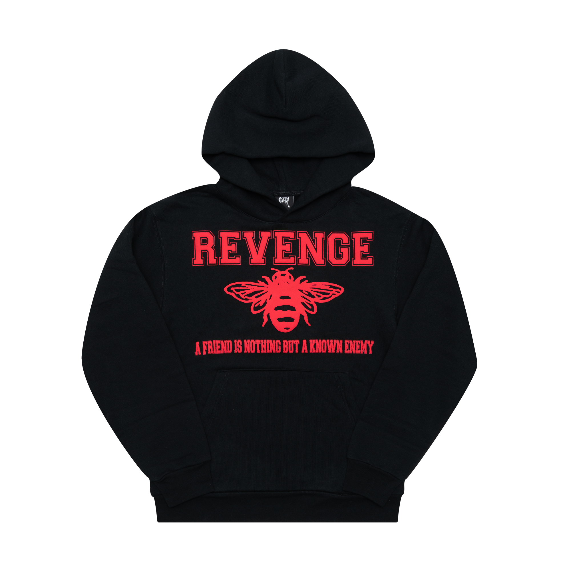 Revenge Friends Hoodie Black/Red-PLUS