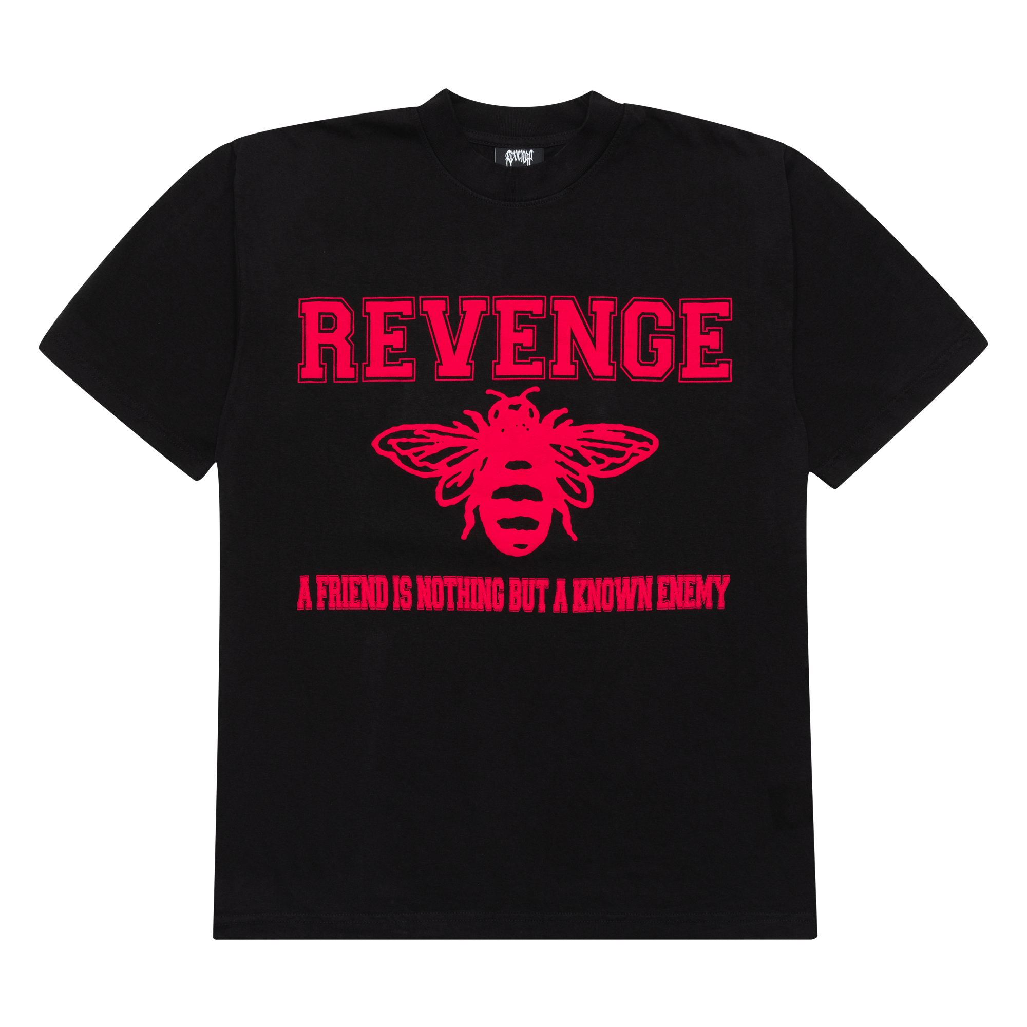 Revenge Friends Tee Black/Red-PLUS