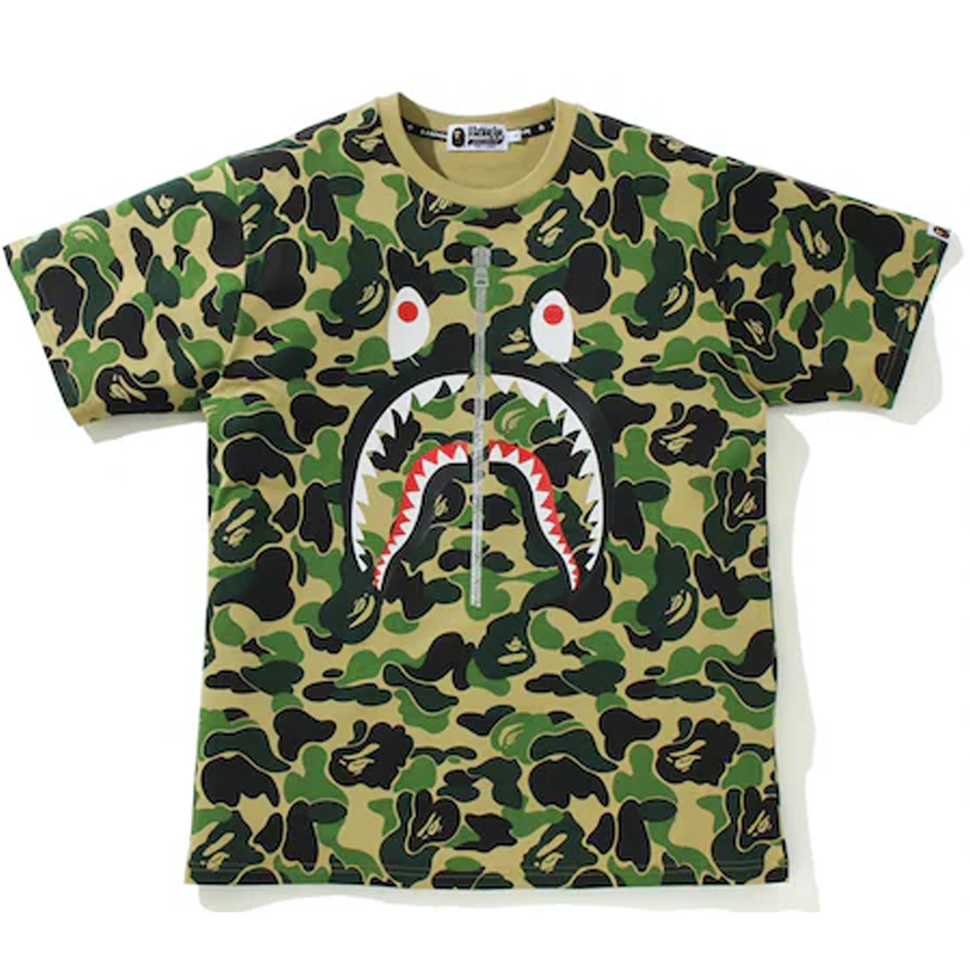 BAPE Big ABC Camo Shark Tee Green