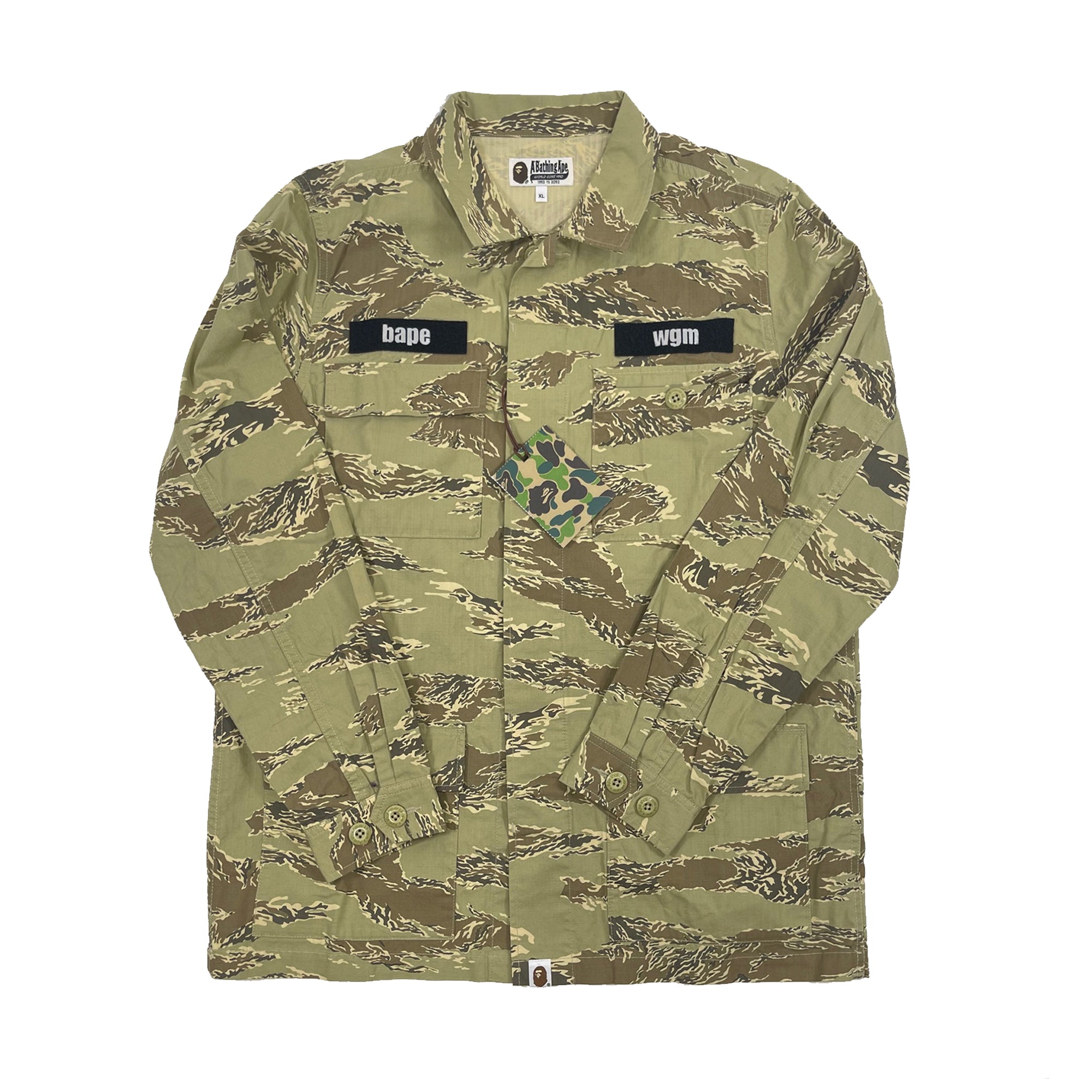 Bape Tiger Camo Military Jacket Beige-PLUS