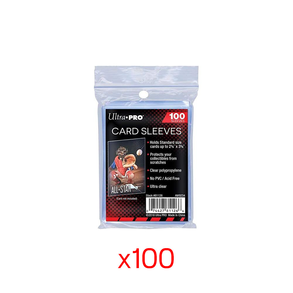 Ultra Pro Regular Card Sleeves - 100 Pack Case-PLUS