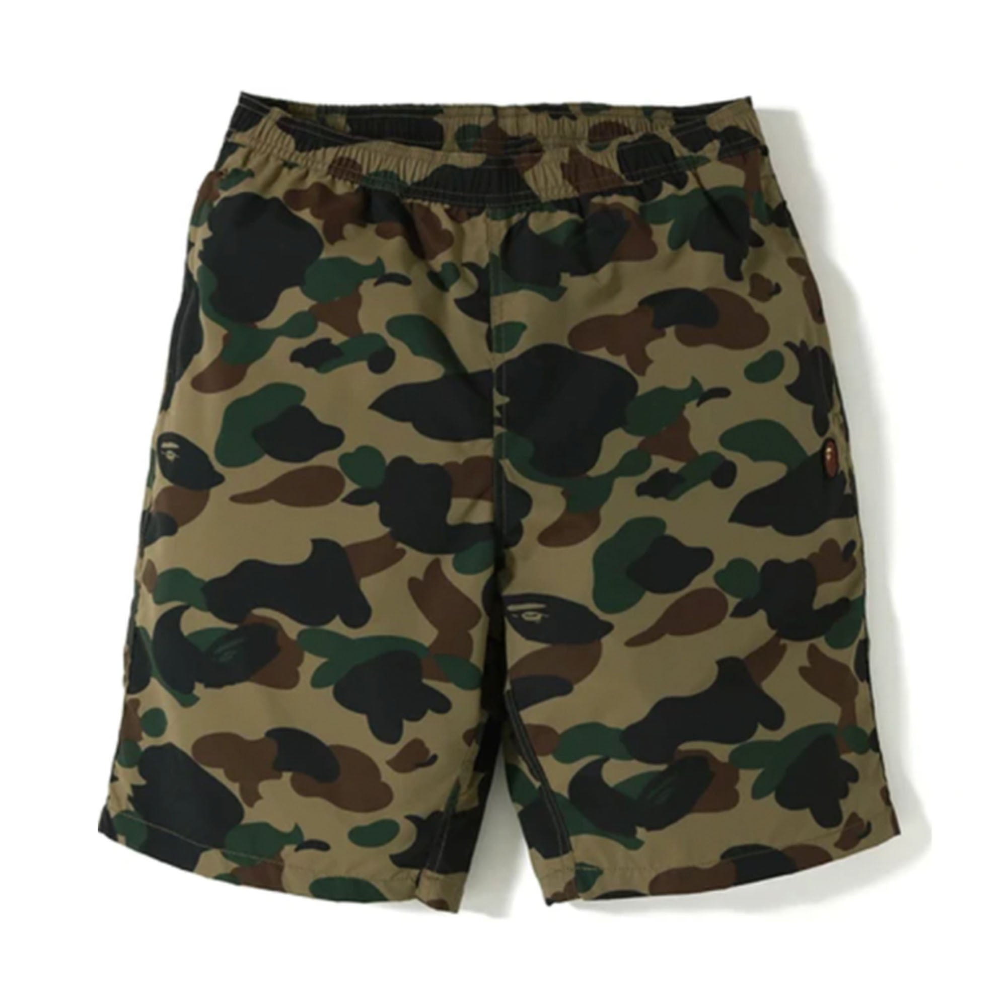 BAPE 1st Camo Beach Shorts Green