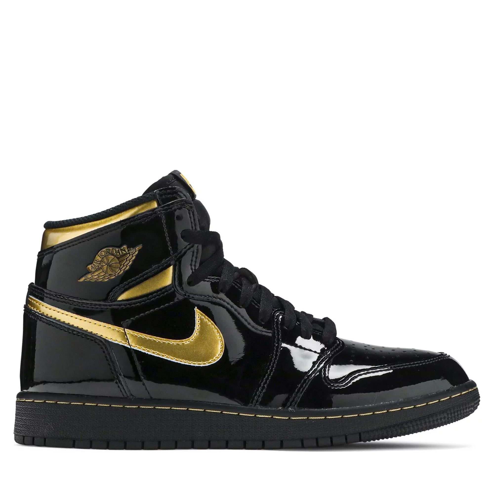 Jordan 1 Retro High Black Metallic Gold 2020 (GS)