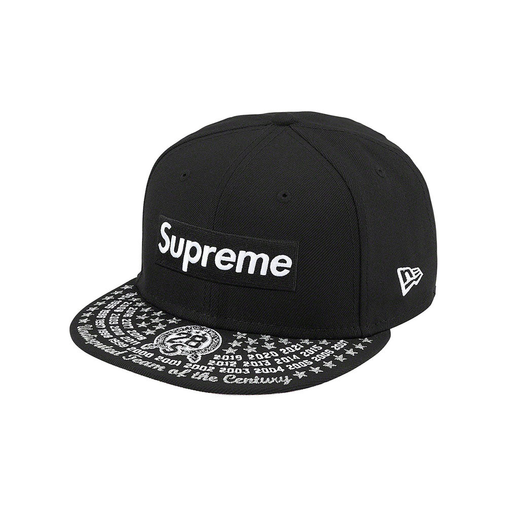 Supreme Undisputed Box Logo New Era Fitted Hat Black