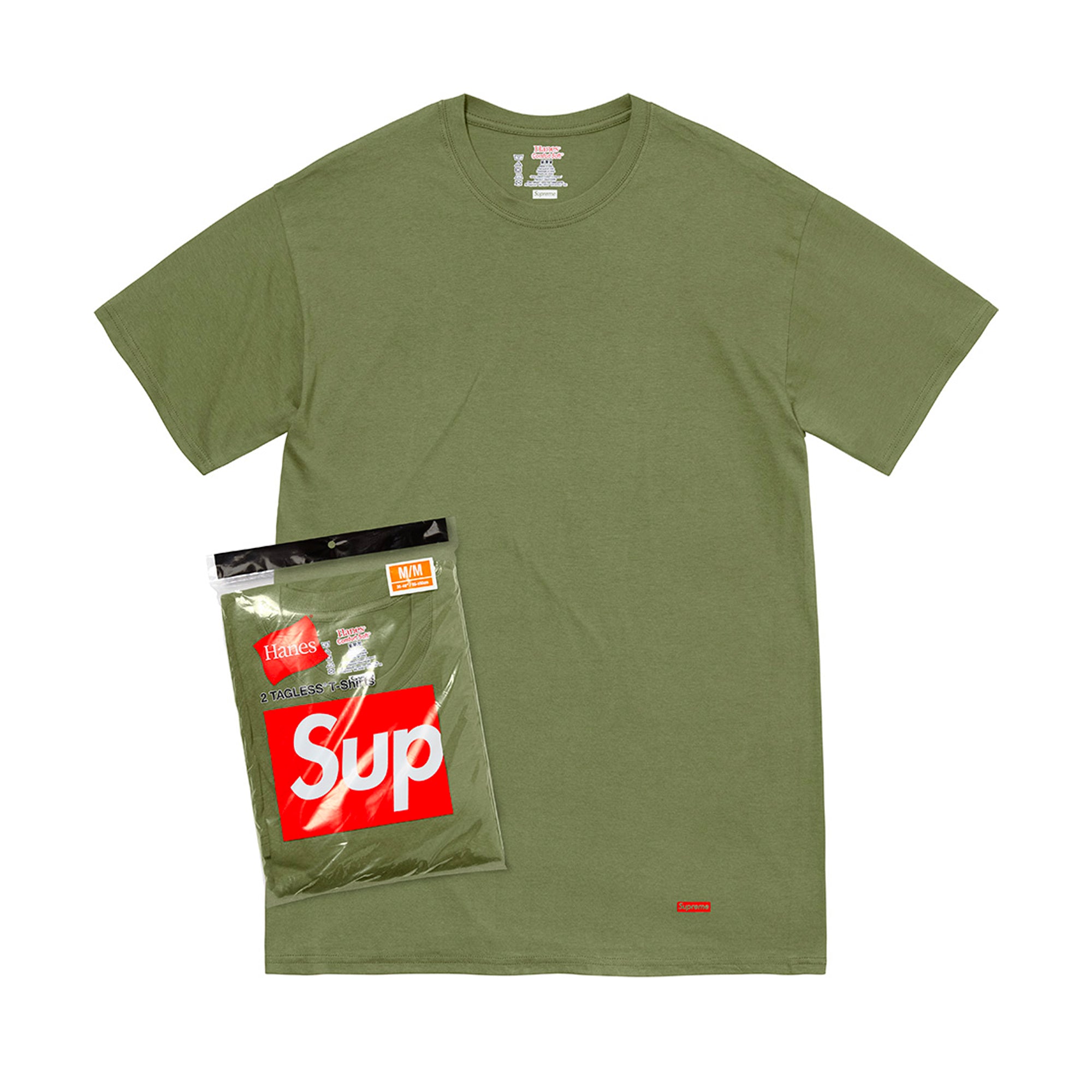 Supreme x hanes tagless tee online