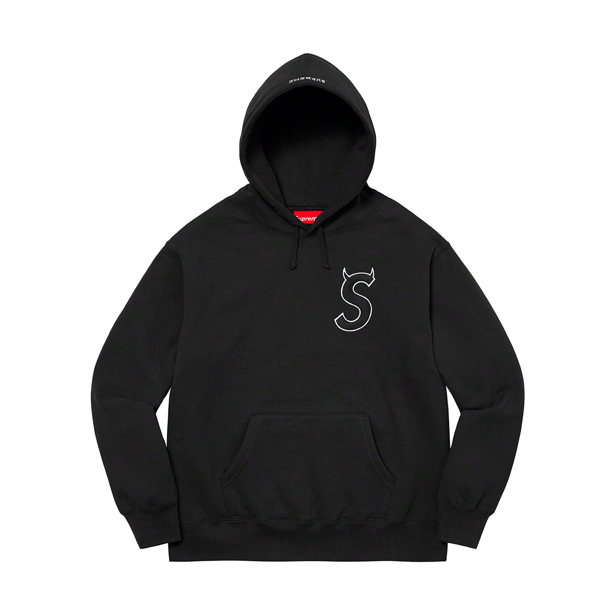 Supreme S Logo Hooded Sweatshirt (FW22) Black