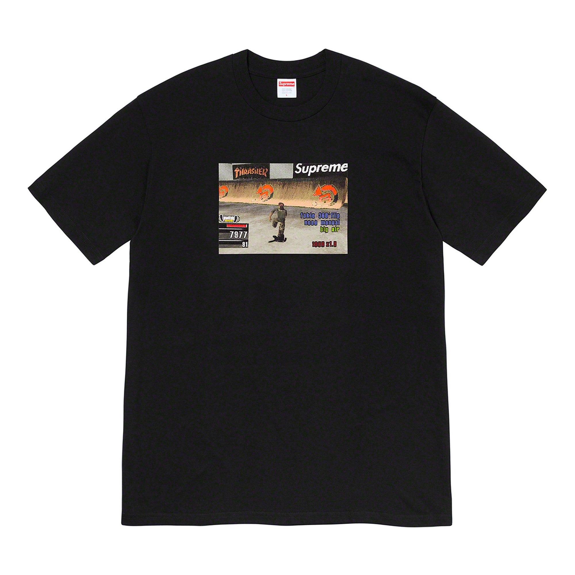 Supreme Thrasher Game Tee Black PLUS