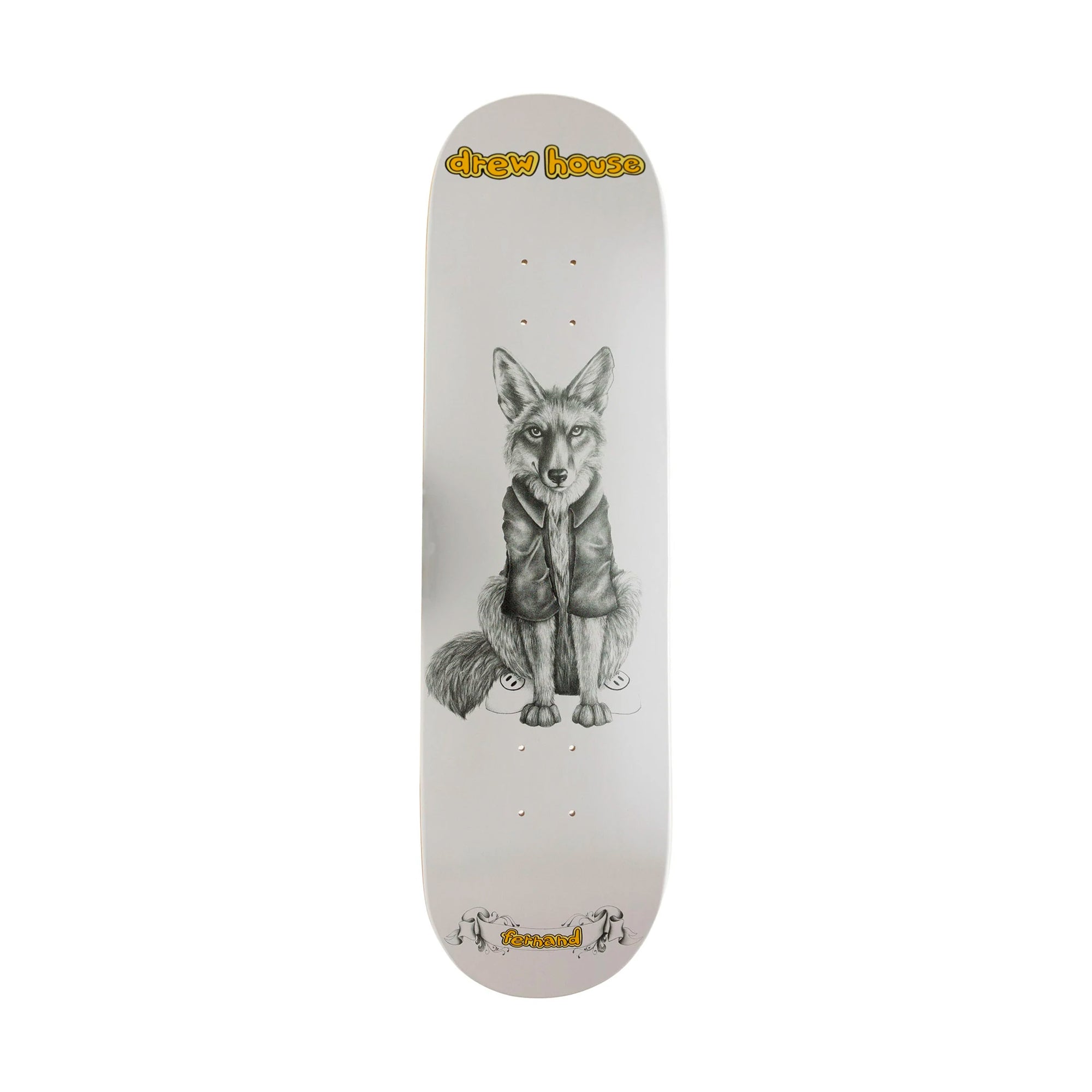 Drew House Fernand Skateboard Deck White-PLUS
