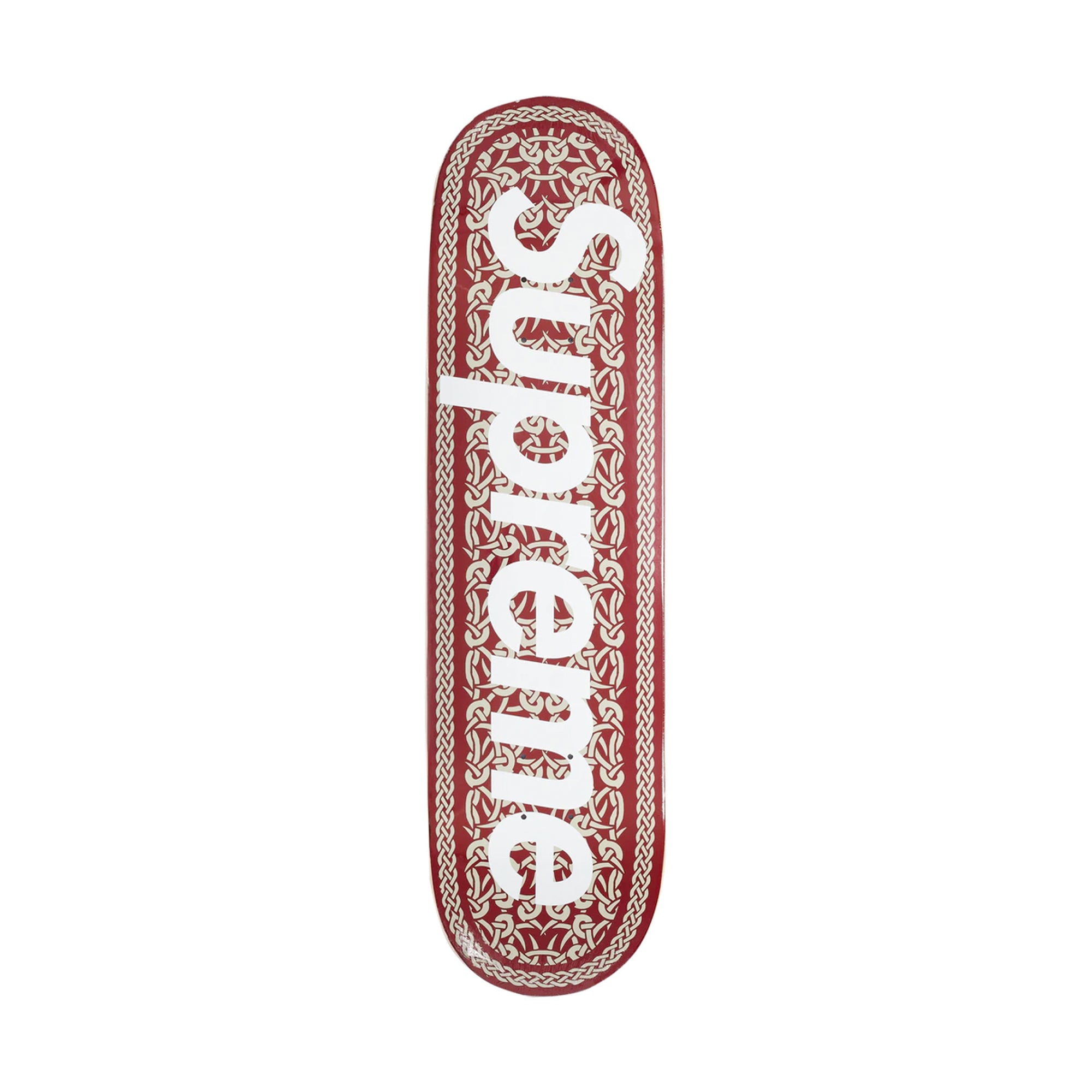 Supreme Celtic Knot Skateboard Deck Red