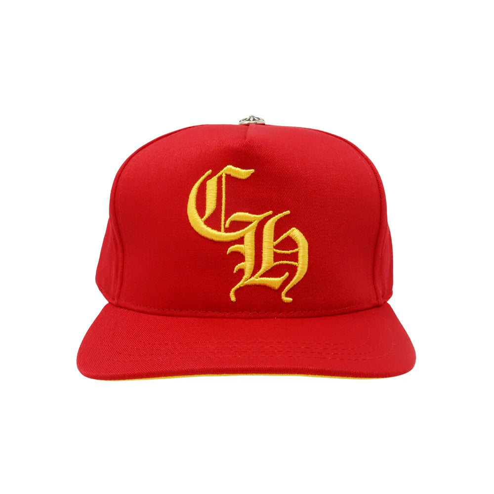 Chrome Hearts CH Silver Button Hat Red/Yellow | PLUS