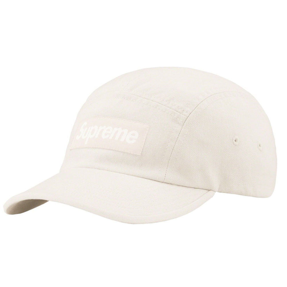 Supreme Washed Chino Twill Camp Cap (FW21) Natural