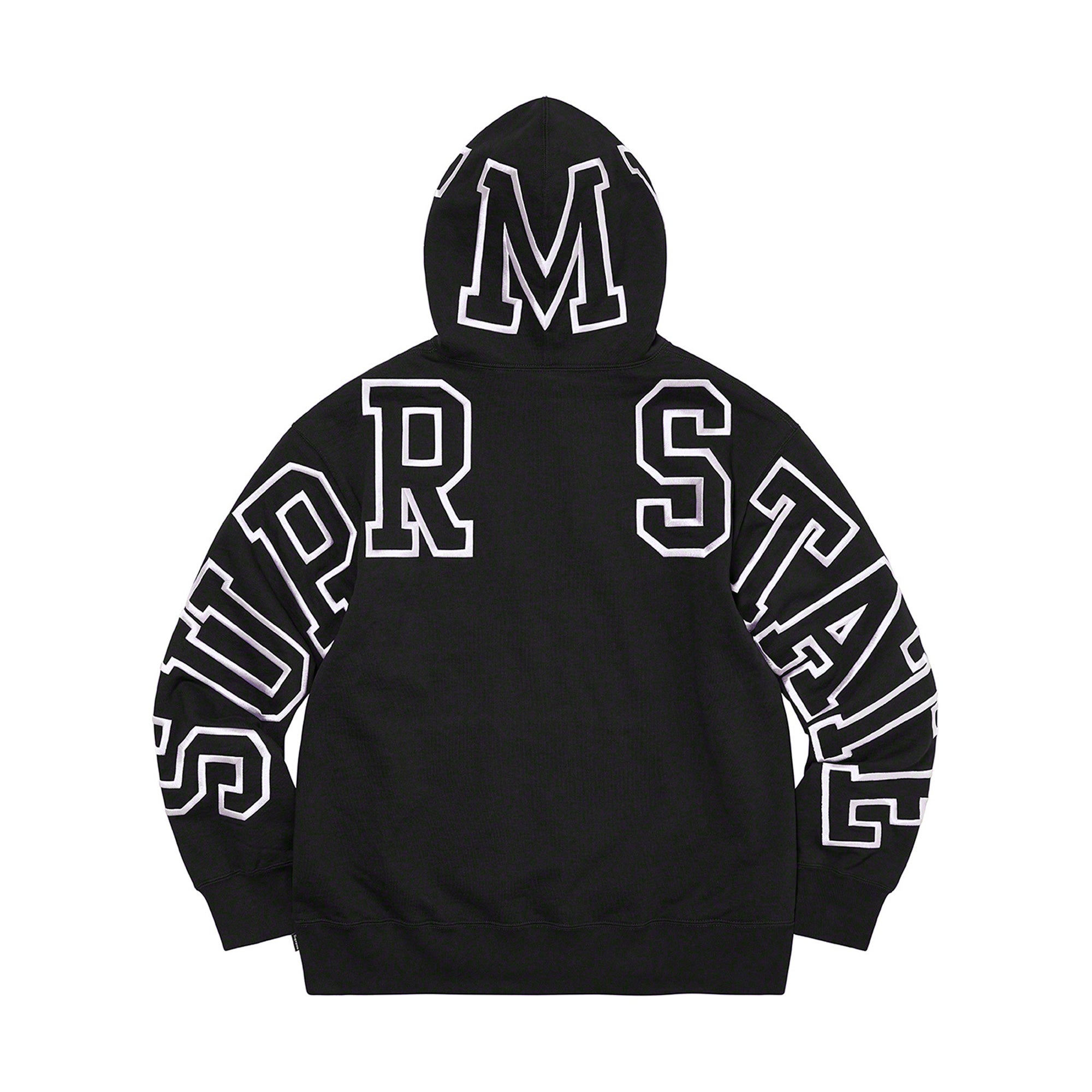 Supreme State Hooded Sweatshirt Black | PLUS