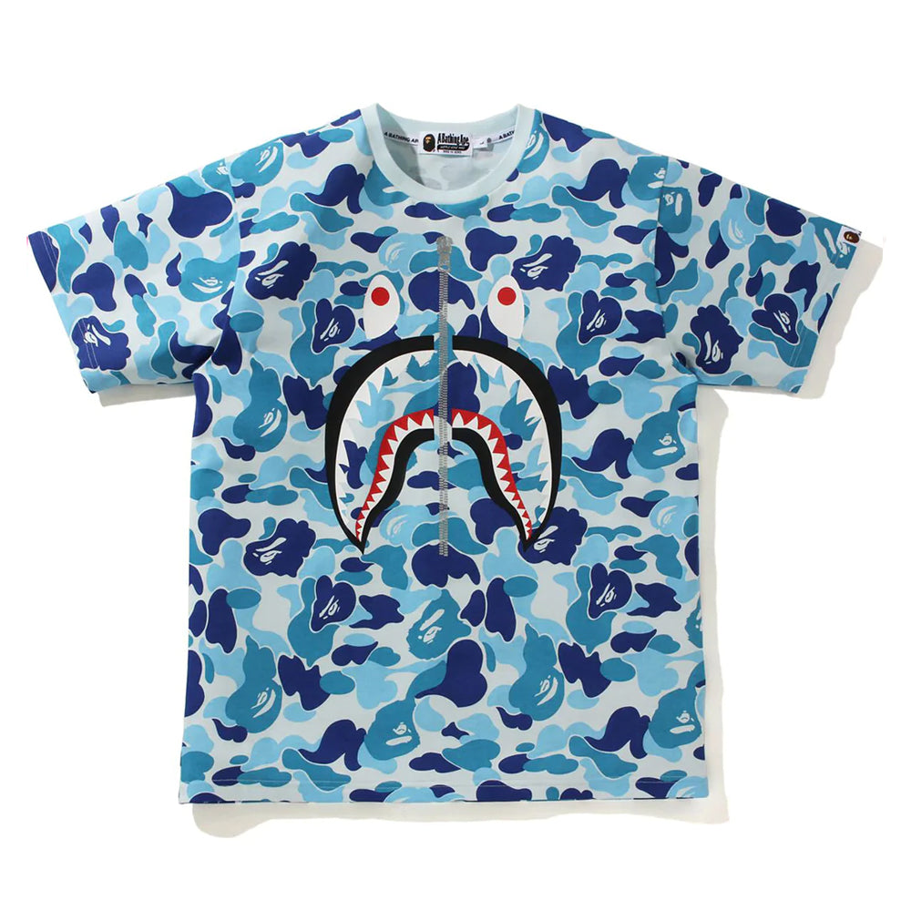 BAPE Big ABC Camo Shark Tee Blue