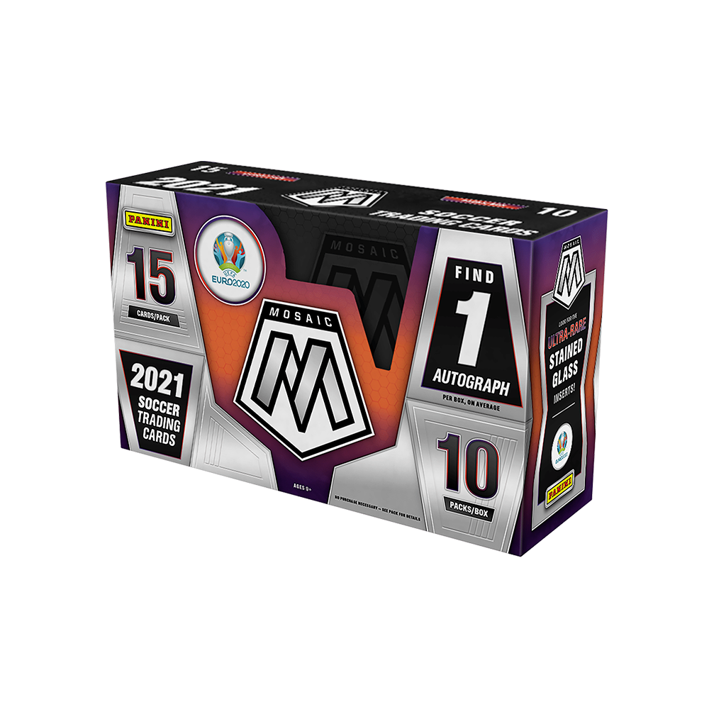 2020-21 Panini Mosaic UEFA Euro Soccer Hobby Box | PLUS