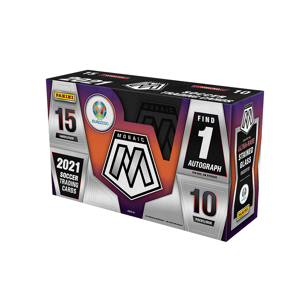 2020-21 Panini Mosaic UEFA Euro Soccer Hobby Box-PLUS