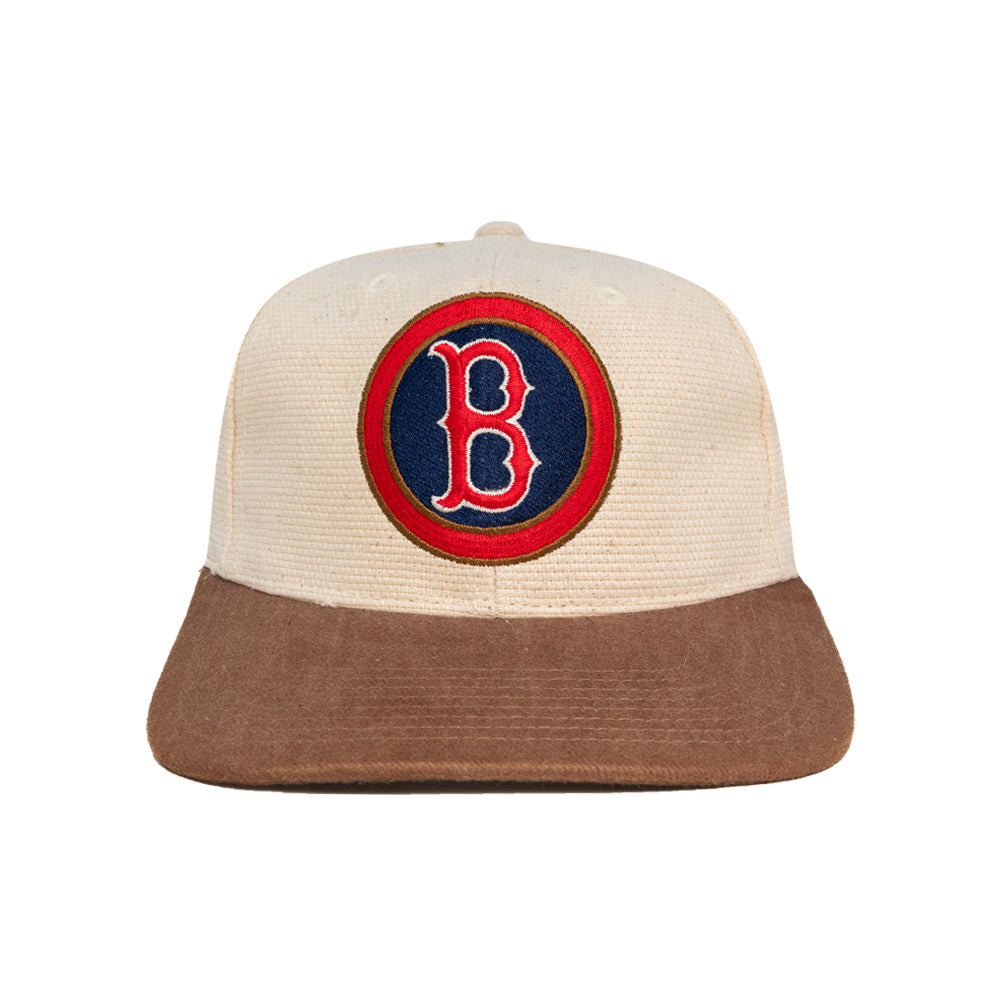 Boston Red Sox Cotton American Needle Strapback Beige-PLUS