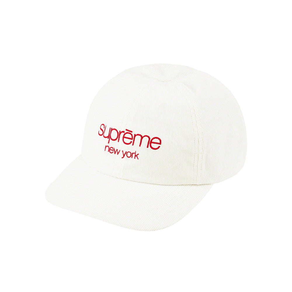 Supreme GORE-TEX Corduroy Classic Logo 6-Panel White