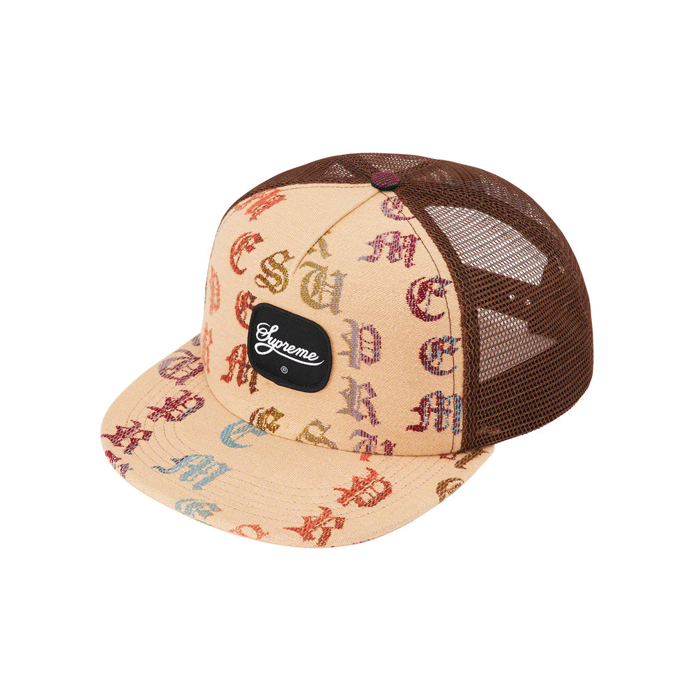 Supreme Gradient Jacquard Denim Mesh Back 5-Panel Tan