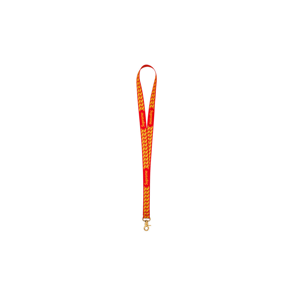 Supreme Cuban Links Lanyard Red