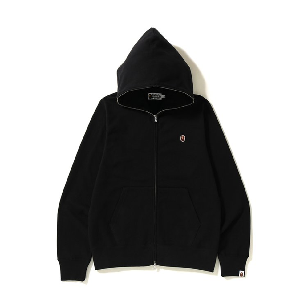 BAPE One Point Full Zip Hoodie Black