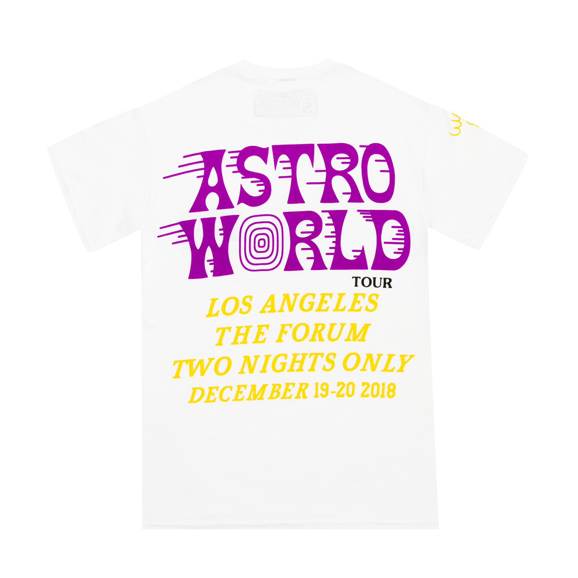 Travis Scott Astroworld LA Exclusive T Shirt White PLUS