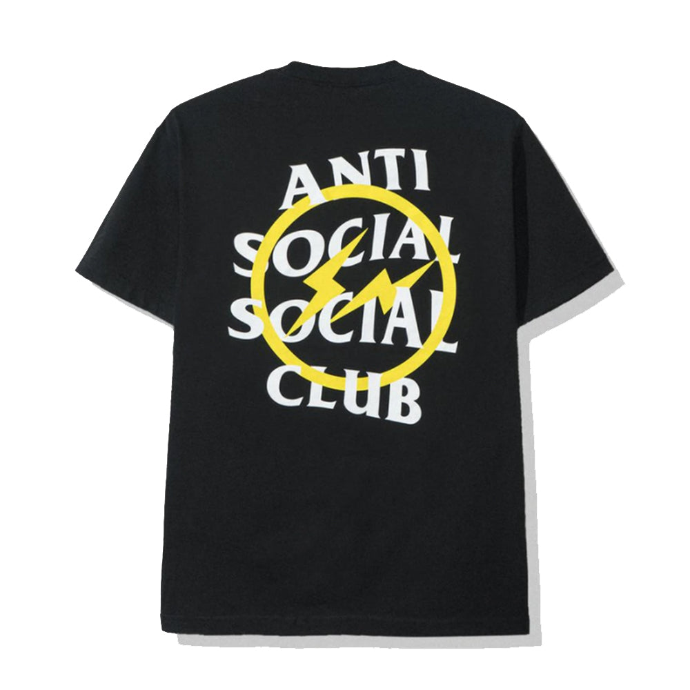 ASSC x Fragment Yellow Bolt Tee Black