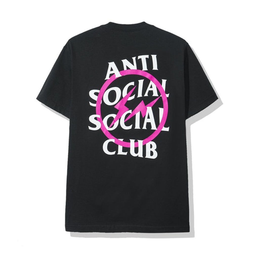 ASSC x Fragment Pink Bolt Tee Black