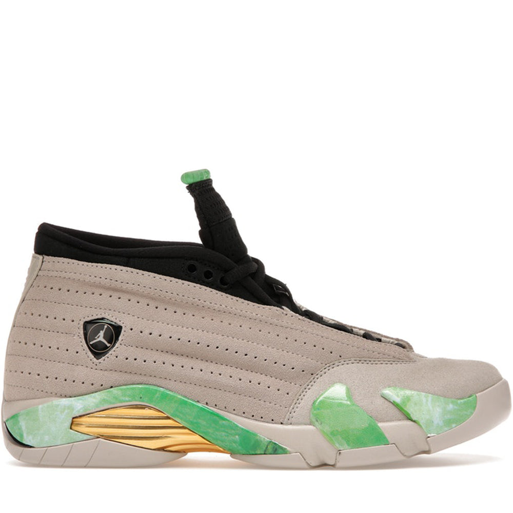 Jordan 14 green 2025 and white