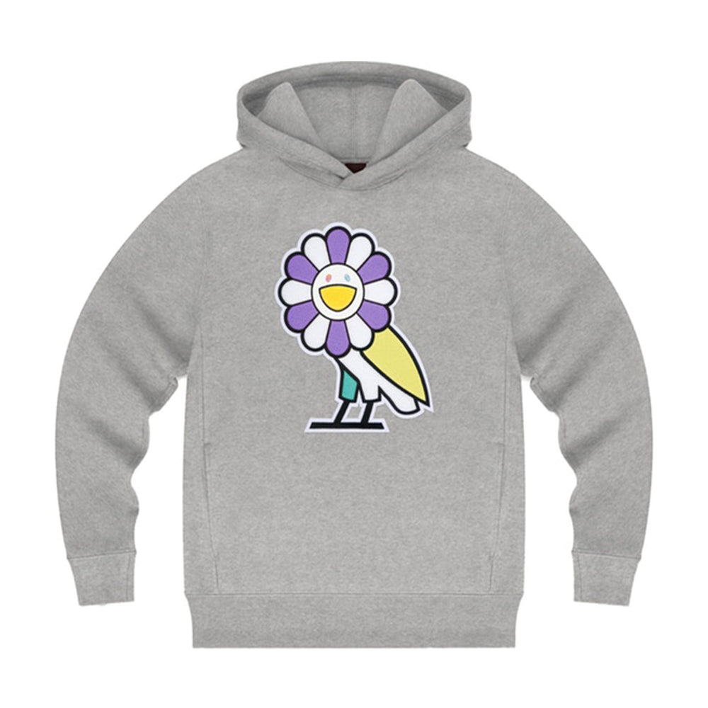 Takashi Murakami x OVO Surplus Flower Owl Hoodie Heather Grey