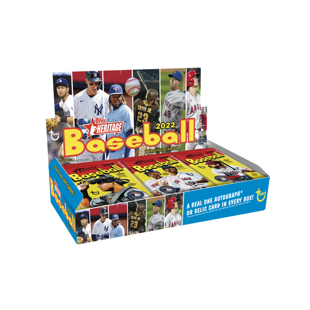 2022 Topps Heritage Baseball Hobby Box-PLUS