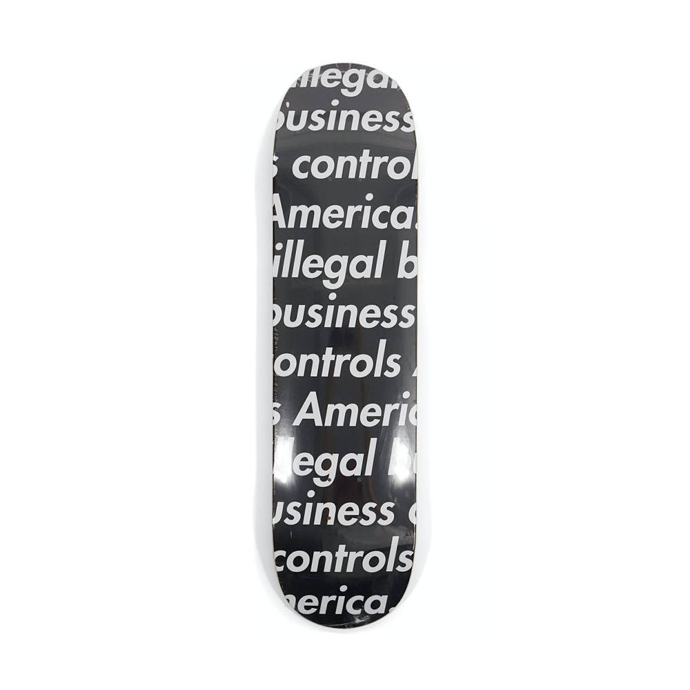 Supreme Illegal Business Skate Deck Black