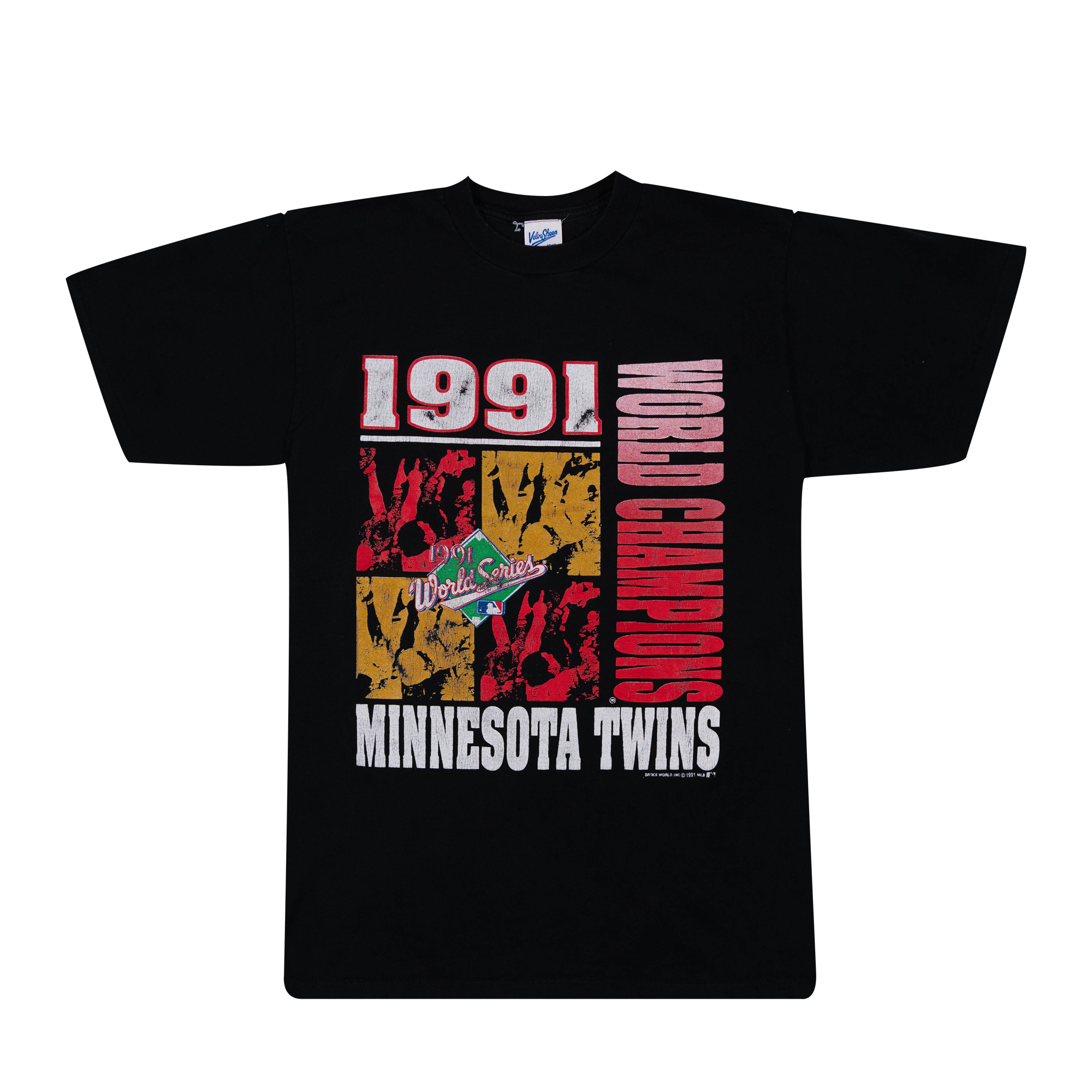 Minnesota Twins 1991 World Champions MLB Tee Black-PLUS