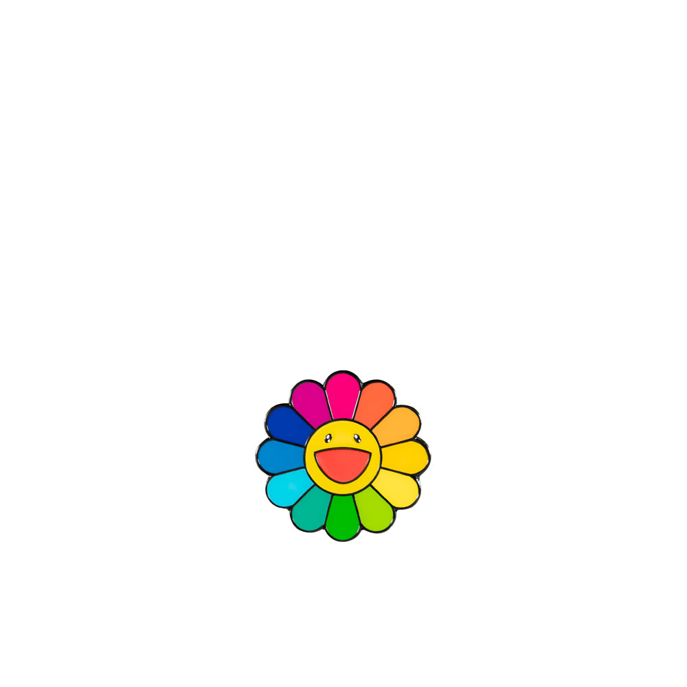 Takashi Murakami Flower Pin Rainbow/Yellow