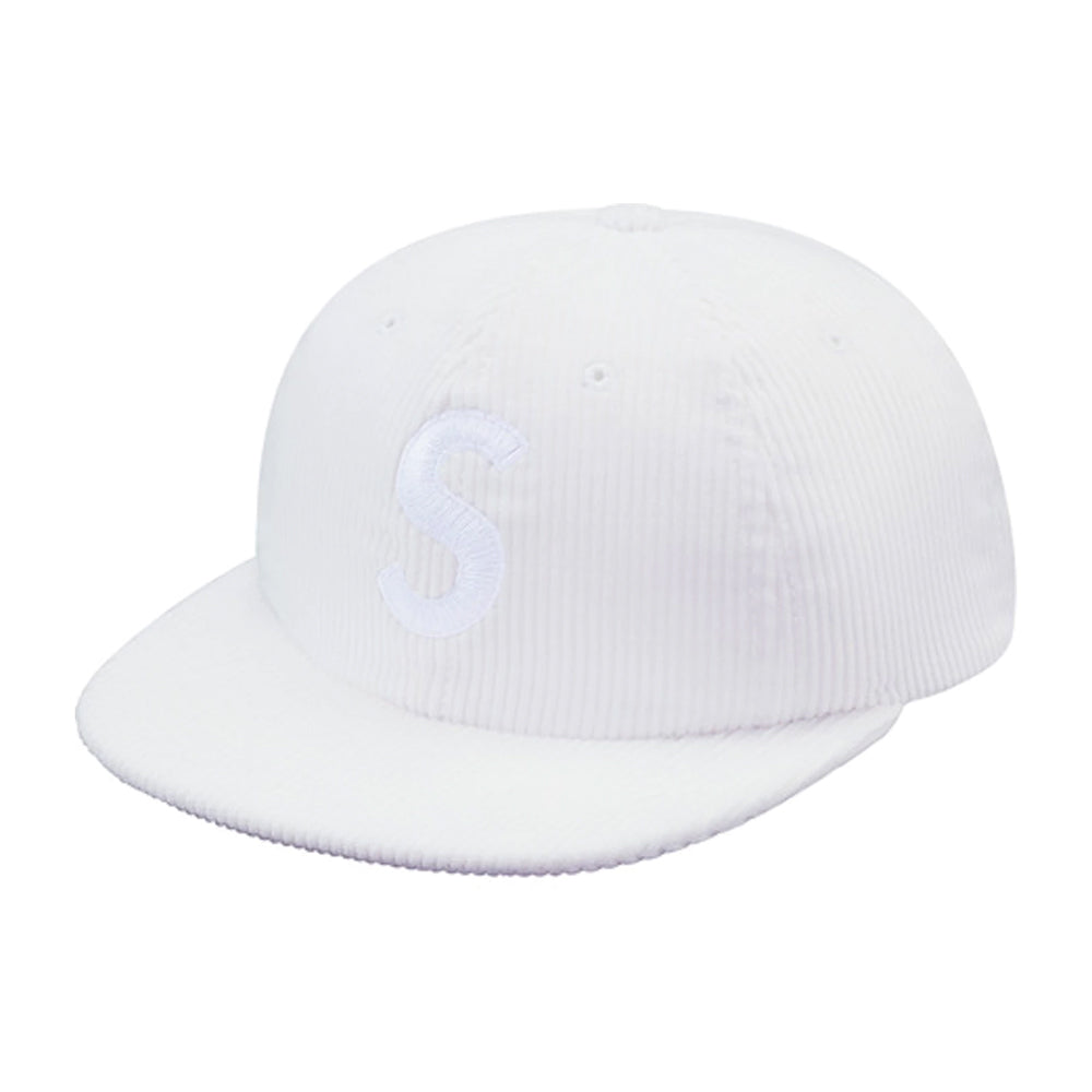 Supreme Corduroy S Logo 6 Panel White