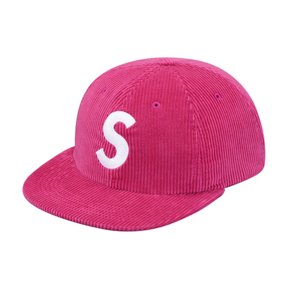 Supreme Corduroy S Logo 6 Panel Magenta | PLUS