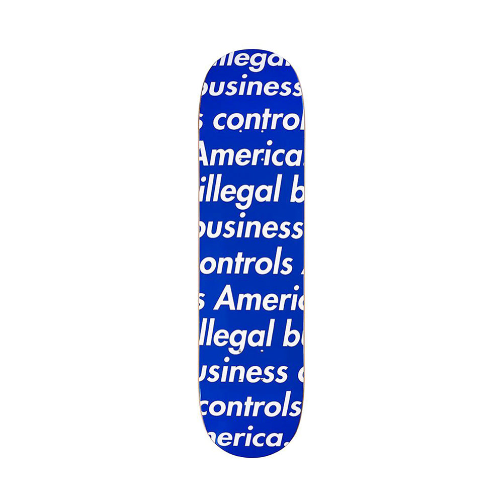 Supreme Illegal Business Skate Deck Blue