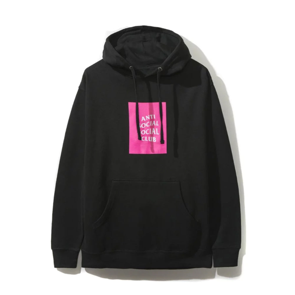 Pink box store logo hoodie