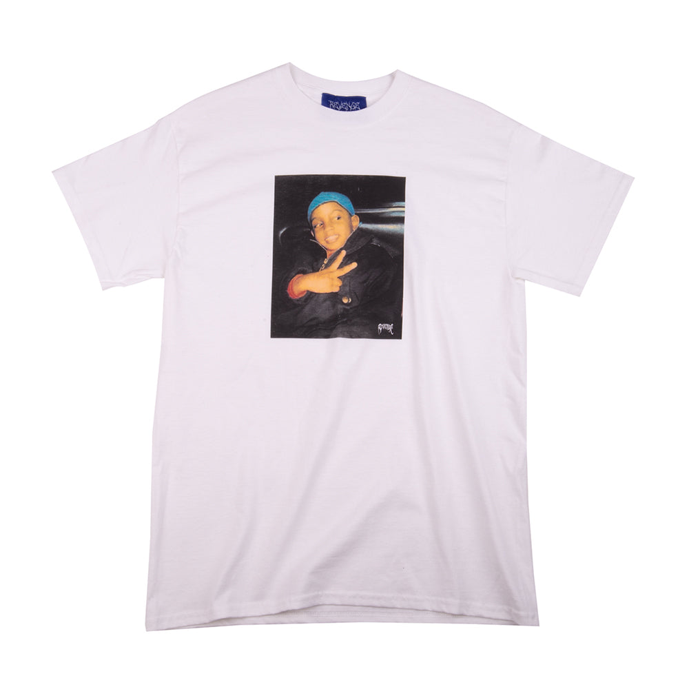 Revenge Gallery x Ski Mask Baby Photo Tee White | PLUS