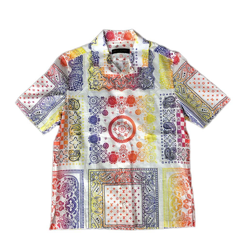 Louis Vuitton Fragment Design Bandana Print Button Up Shirt (SS17)-PLUS