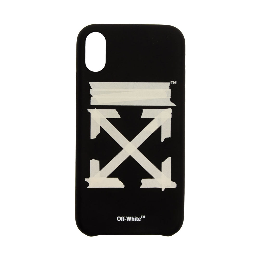 Off-White Black & Beige Tape Arrows iPhone XR Case-PLUS