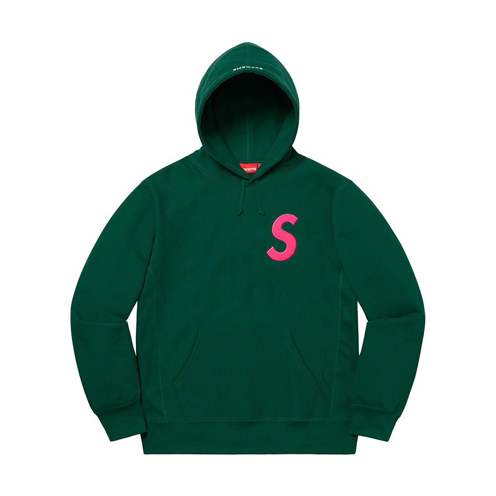 Supreme S Logo Hooded Sweatshirt (FW19) Dark Green