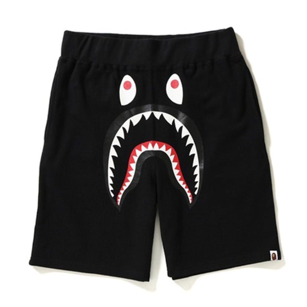 BAPE Shark Pocket Sweat Shorts Black/Green-PLUS